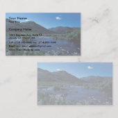 Kodiak Stream en bergen in de zomer Visitekaartje (Voorkant / Achterkant)
