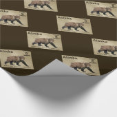 Kodiakbeer Cadeaupapier (Hoek)