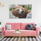 Kodiakbeer Canvas Afdruk (Insitu (Woonkamer))