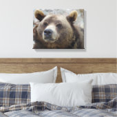 Kodiakbeer Close-up Canvas Afdruk (Insitu (Slaapkamer))