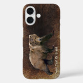 Kodiakbeer op kariboehuid Case-Mate iPhone case (Achterkant)