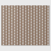 Kodiakbeer Streep Cadeaupapier (Vlak)