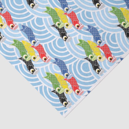 Kodomo-no-hi Carp Streamers Tissuepapier (Detail)