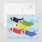 Kodomo-no-hi Karperwindzakken Briefkaart (Voorkant / Achterkant)