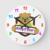 Kody O'Beer Wall Clock Ronde Klok (Voorkant)