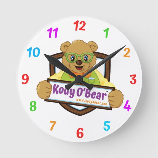 Kody O'Beer Wall Clock Ronde Klok (Voorkant)