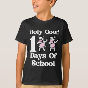 Koe 100 dagen van school 100e dag slimmer dabbing  t-shirt