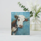 koe #19 briefkaart (Staand voorkant)