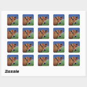 KOE 2 VIERKANTE STICKER (Vel)