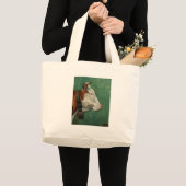 koe #31-20x16 grote tote bag (Voorkant (product))