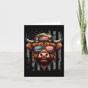 Koe 4 juli VS Vlag Vader Amerika Mannen Jongens Kaart