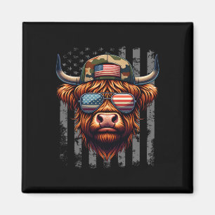 Koe 4 juli VS Vlag Vader Amerika Mannen Jongens Magneet