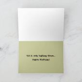 Koe 50ste verjaardag Kaart (Binnen)