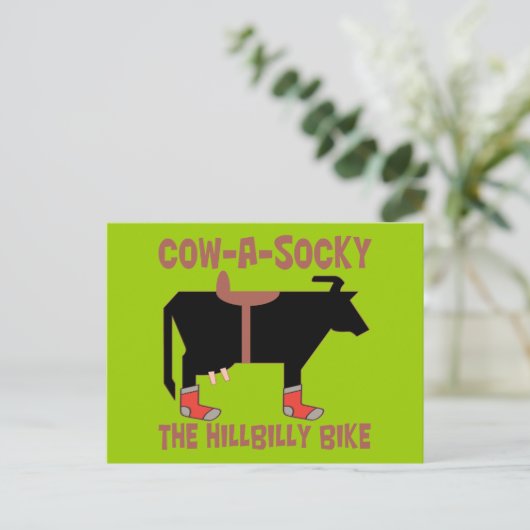 Koe A Socky Briefkaart (Staand voorkant)