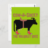 Koe A Socky Briefkaart (Voorkant / Achterkant)