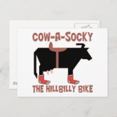 Koe A Socky Briefkaart (Voorkant / Achterkant)