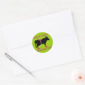 Koe A Socky Ronde Sticker (Envelop)