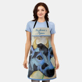 Koe Aangepast Schort (Gedragen)