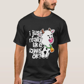 Koe Adoreerbaar Huisdier Geit Melk Vee Boerderij B T-shirt