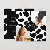 Koe AfdrukAfstuderen Foto Kaart (Voorkant / Achterkant)