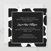 Koe AfdrukAfstuderen Foto Kaart (Achterkant)