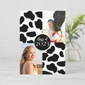 Koe AfdrukAfstuderen Foto Kaart (Staand voorkant)