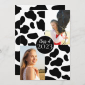 Koe AfdrukAfstuderen Foto Kaart (Voorkant / Achterkant)