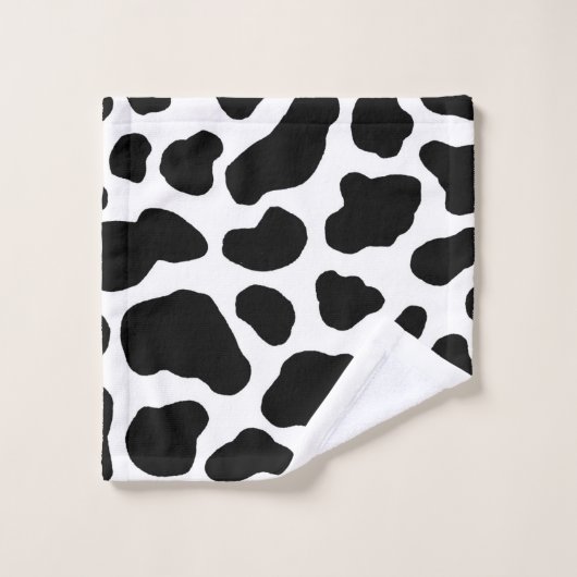 Koe afdrukken bad handdoek (Wasdoekje)