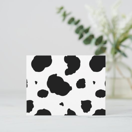 Koe afdrukken briefkaart (Staand voorkant)