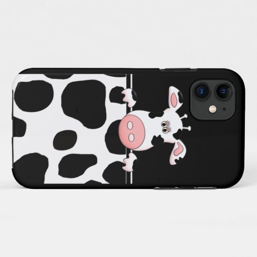 Koe afdrukken Case-Mate iPhone case (Achterkant (horizontaal))