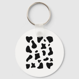 Koe Afdrukken Halloween Costume Koe Dier Sleutelhanger