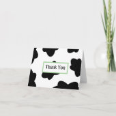 Koe Afdrukken Hartelijk dank - Blank binnen Bedankkaart (Voorkant)
