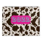 Koe afdrukken kalender (Hoes)