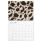 Koe afdrukken kalender (Jan 2027)