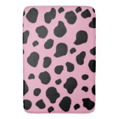 Koe afdrukken, Koe Patroon, Koe spots, roze Koe Badmat (Voorkant Verticaal)