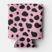 Koe afdrukken, Koe Patroon, Koe spots, roze Koe Blikjeskoeler (Voorkant)