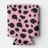 Koe afdrukken, Koe Patroon, Koe spots, roze Koe Blikjeskoeler (Achterkant)