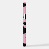 Koe afdrukken, Koe Patroon, Koe spots, roze Koe iPhone Hoesje (Rechterkant)