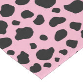 Koe afdrukken, Koe Patroon, Koe spots, roze Koe Medium Tafelloper (Hoek)