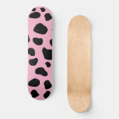 Koe afdrukken, Koe Patroon, Koe spots, roze Koe Persoonlijk Skateboard (Voorkant)