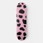 Koe afdrukken, Koe Patroon, Koe spots, roze Koe Persoonlijk Skateboard (Voorkant)