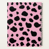 Koe afdrukken, Koe Patroon, Koe spots, roze Koe Planner (Achterkant)