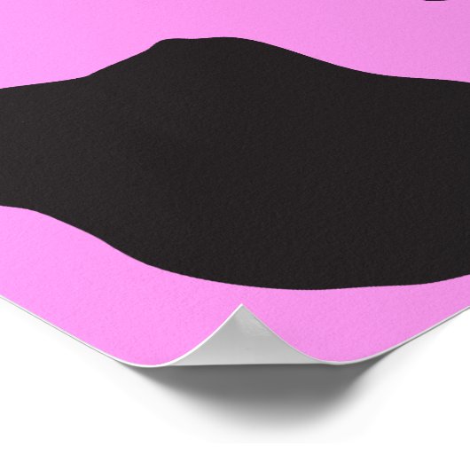 Koe afdrukken, Koe Patroon, Koe spots, roze Koe Poster (Hoek)