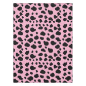 Koe afdrukken, Koe Patroon, Koe spots, roze Koe Tafelkleed (Voorkant)