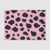 Koe afdrukken, Koe Patroon, Koe spots, roze Koe Tissuepapier (Voorkant)