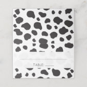 Koe afdrukken, Koeien spuiten, zwart en wit, bruil Plaatskaartje (Buitenkant ongevouwen)