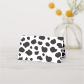 Koe afdrukken, Koeien spuiten, zwart en wit, bruil Plaatskaartje (Achterkant)