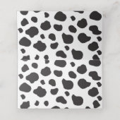 Koe afdrukken, Koeien spuiten, zwart en wit, bruil Plaatskaartje (Binnenkant ongevouwen)