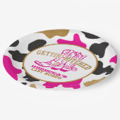 Koe Afdrukken Laatste Rodeo Bachelorette Borden Papieren Bordje (Gekanteld)