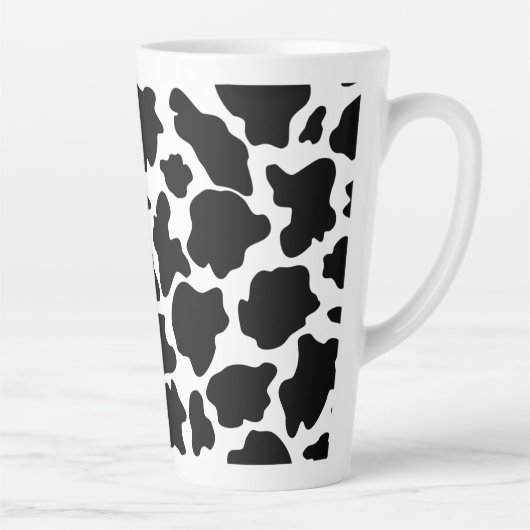 Koe afdrukken latte mok (Rechts)